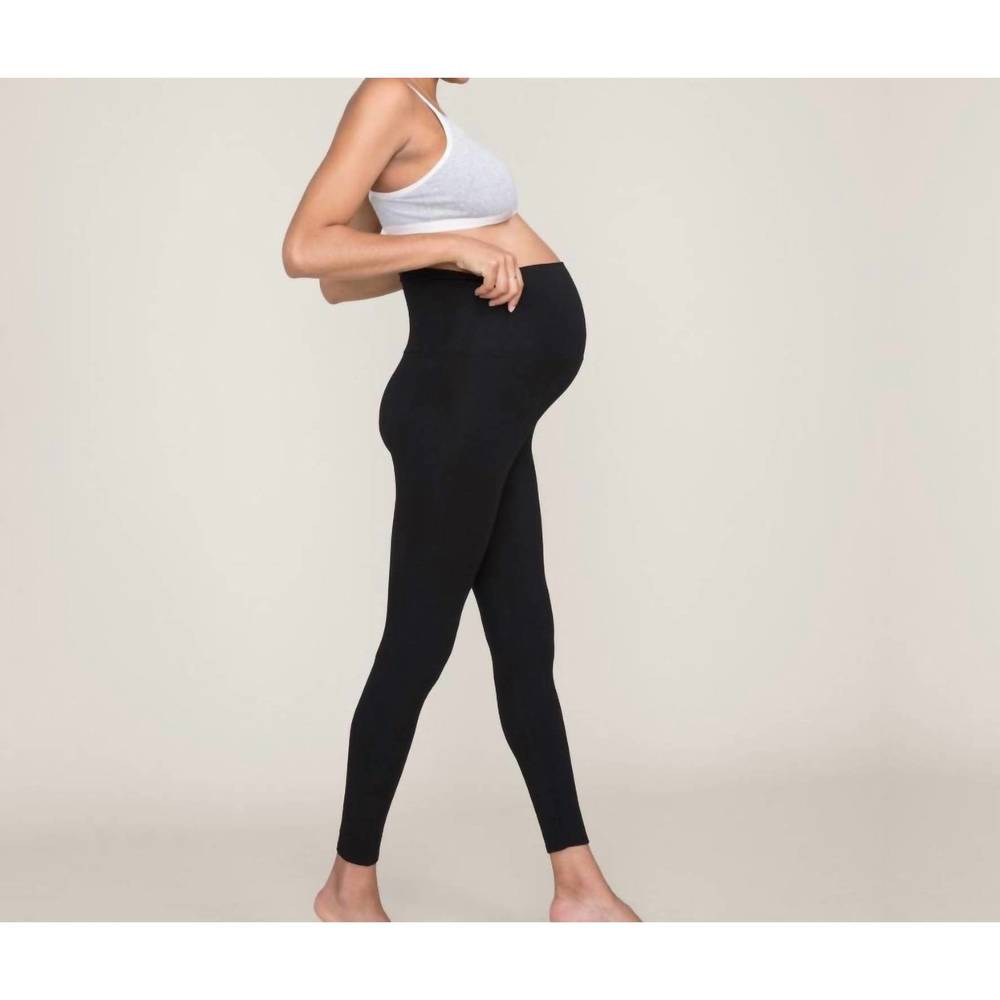 Hatch Black Maternity High-Rise Leggings